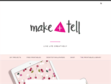 Tablet Screenshot of makeandtell.com